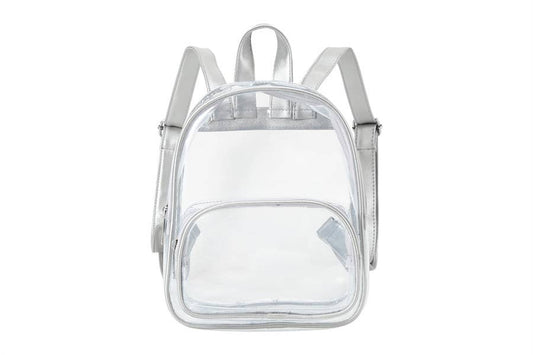 Clear See Thru Back Pack Handbag