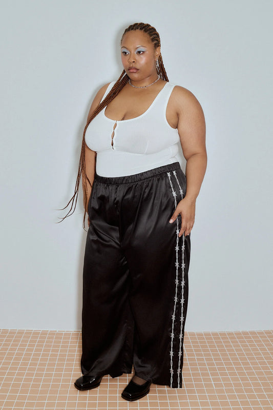 Pammy Sporty Satin Lounge Pants