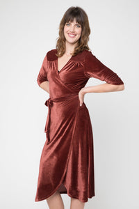 Velvet Wrap Dress SALE