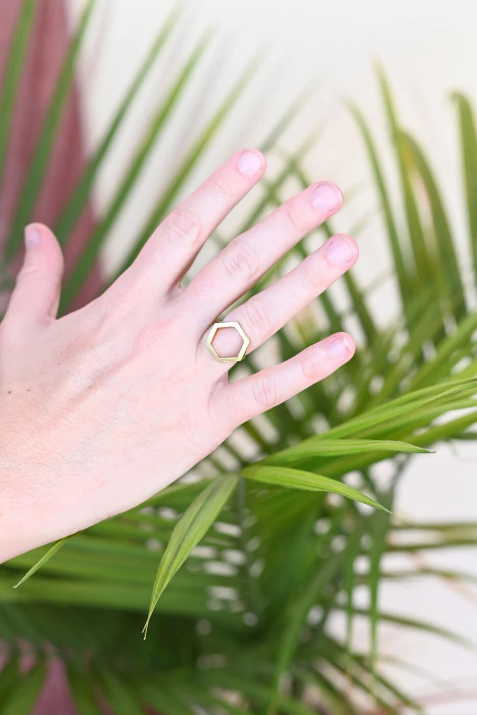 Geo Hexagon Ring