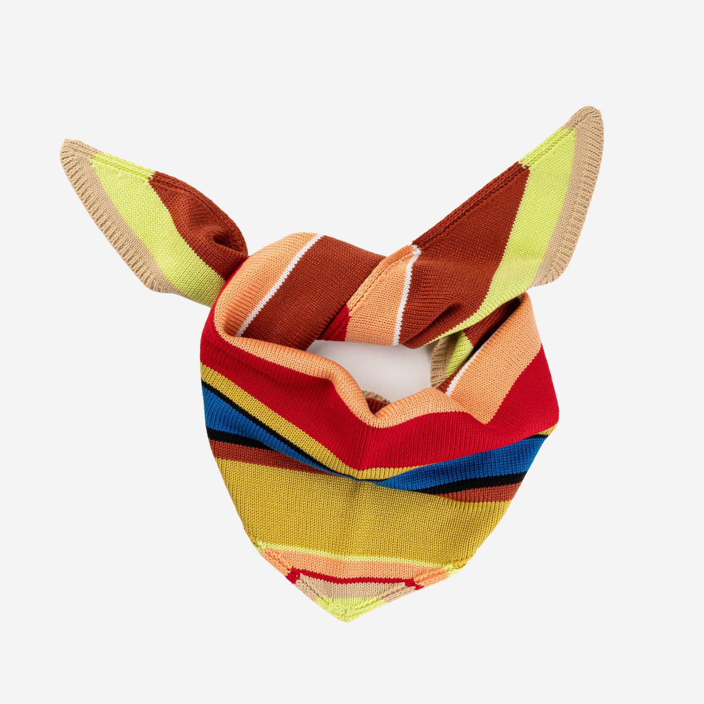 Multi Stripe Triangle Scarf