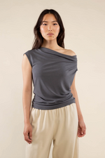 Sato Cupro Cowl Neck Top