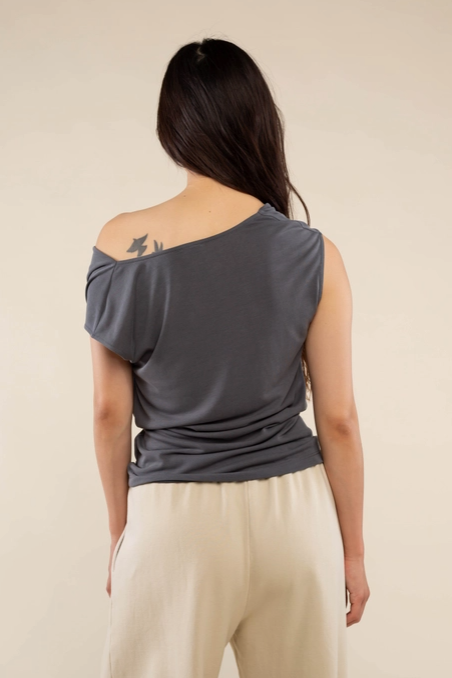 Sato Cupro Cowl Neck Top