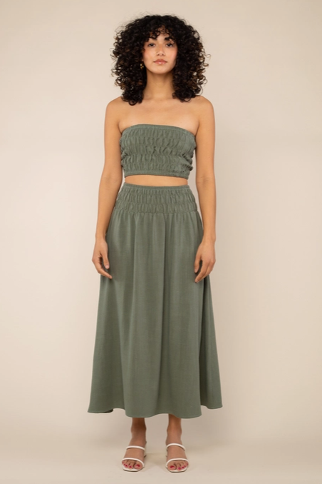 Sophia Linen Skirt