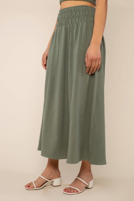 Sophia Linen Skirt