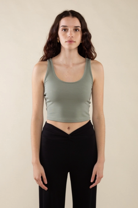 Cropped Basic Tank