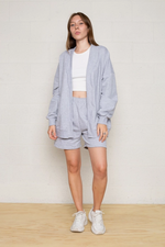 Easy Oversized French Terry Cardigan