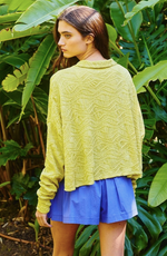 Cropped Textured Shacket