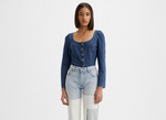 Weston Long Sleeve Corset Blouse