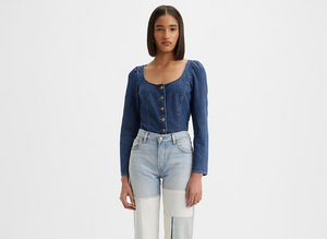 Weston Long Sleeve Corset Blouse
