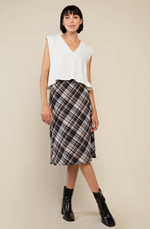 Asher Bias Plaid Skirt
