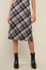 Asher Bias Plaid Skirt