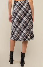 Asher Bias Plaid Skirt