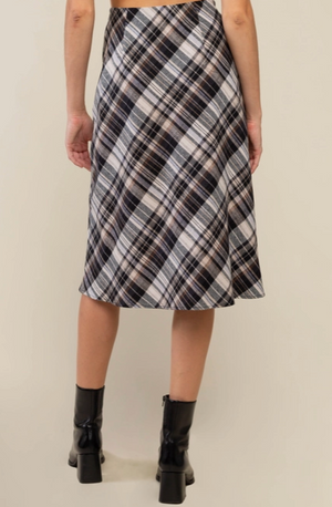 Asher Bias Plaid Skirt