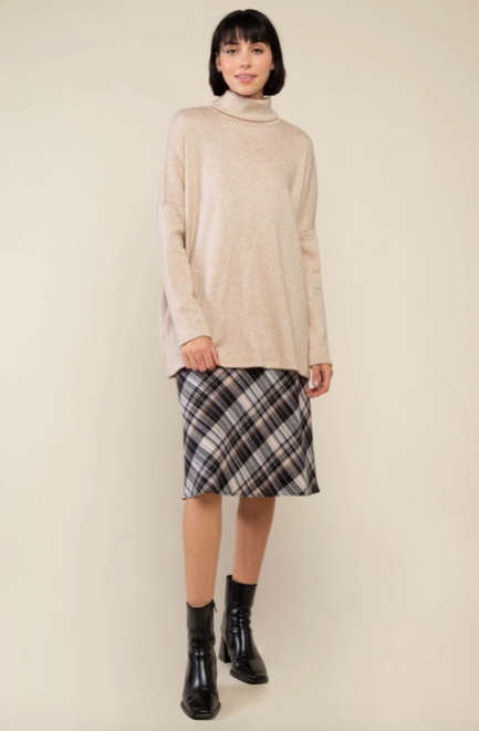 Asher Bias Plaid Skirt