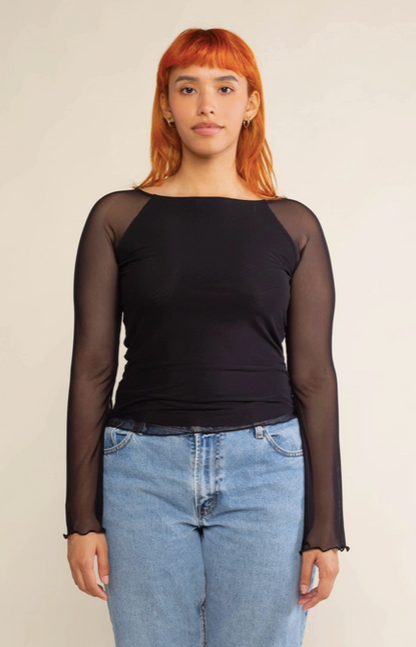 Esta Mesh Raglan Top