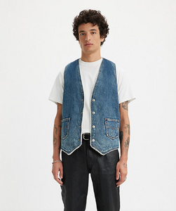 Reversible Sherpa Denim Vest