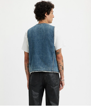 Reversible Sherpa Denim Vest