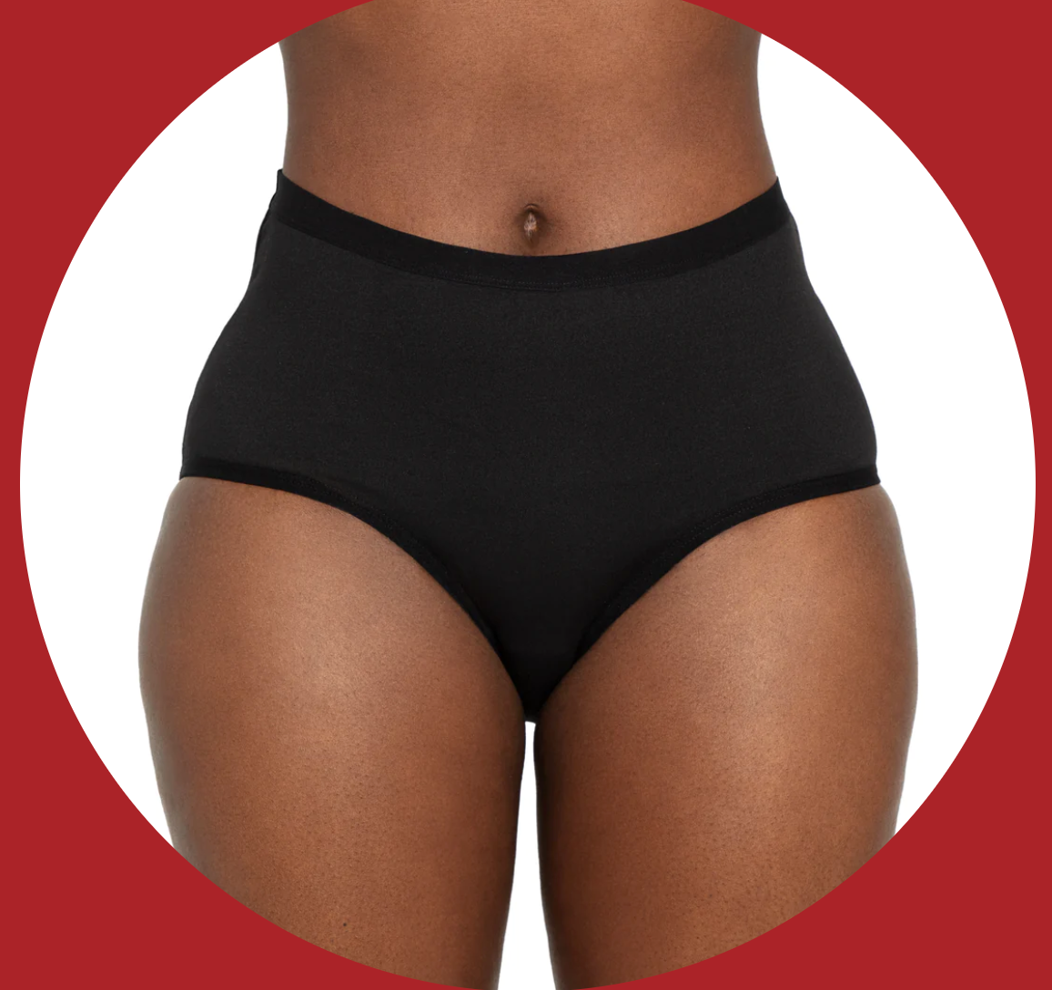 High Waisted Microfiber Undies-Medium Flow