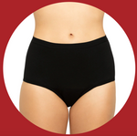 Extra Coverage High Waisted Organic Cotton Undies-Heavy Flows