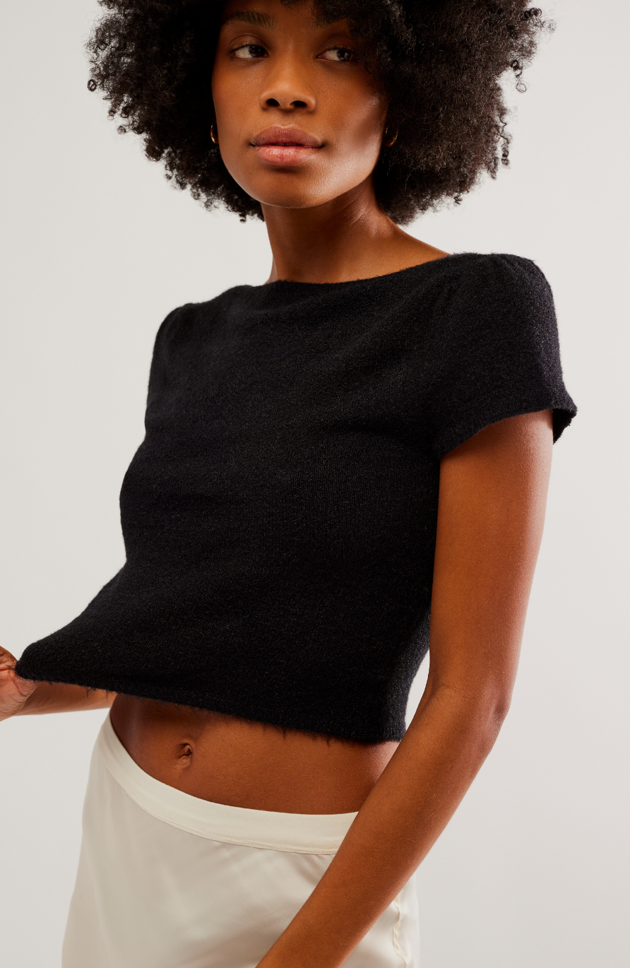 Keep me Warm Cropped Sweater Shirt