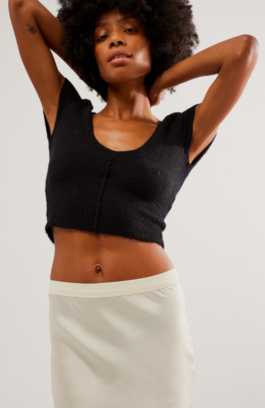 Keep me Warm Cropped Sweater Shirt