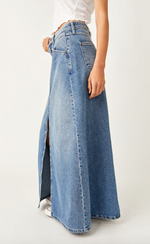 Come as You Are Denim Maxi Skirt