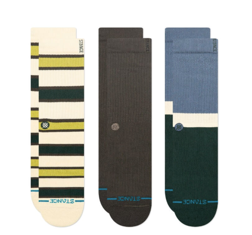 The Devon Butter Blend Crew 3 pack Socks