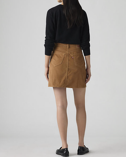 Retro Button Front Skirt