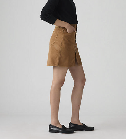 Retro Button Front Skirt