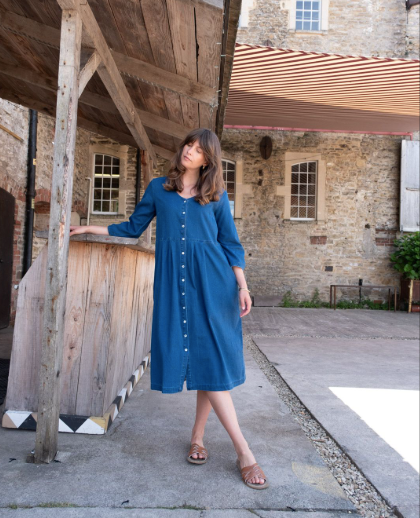 cotton midi dress sale Peony Midi Dress
