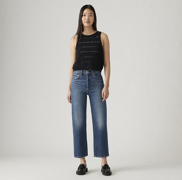 Levi's Ribcage Straight Ankle Jeans-Rigid Fit*