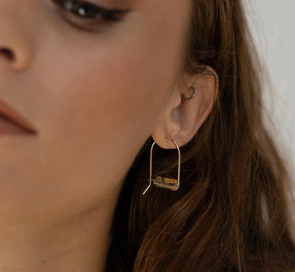 Leopard Skin Jasper Arches Earrings