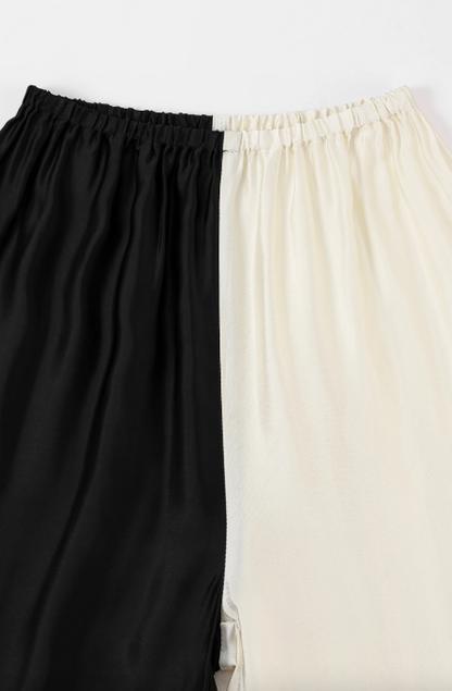 Two Toned Satin Pants