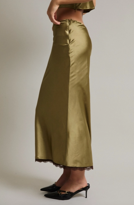 Olive Branch Midi Skirt