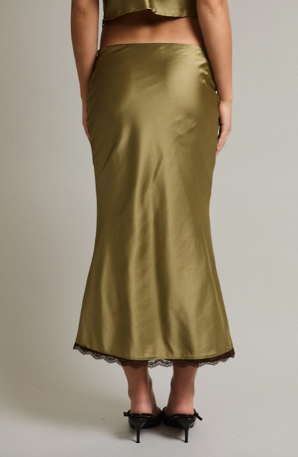 Olive Branch Midi Skirt
