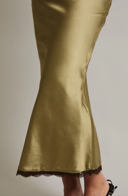 Olive Branch Midi Skirt