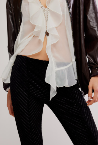 Penny Pull On Velvet Pants