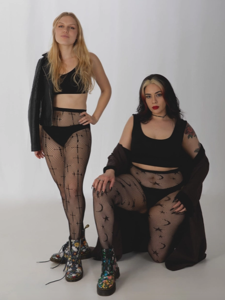Stars & Moon Net Tights