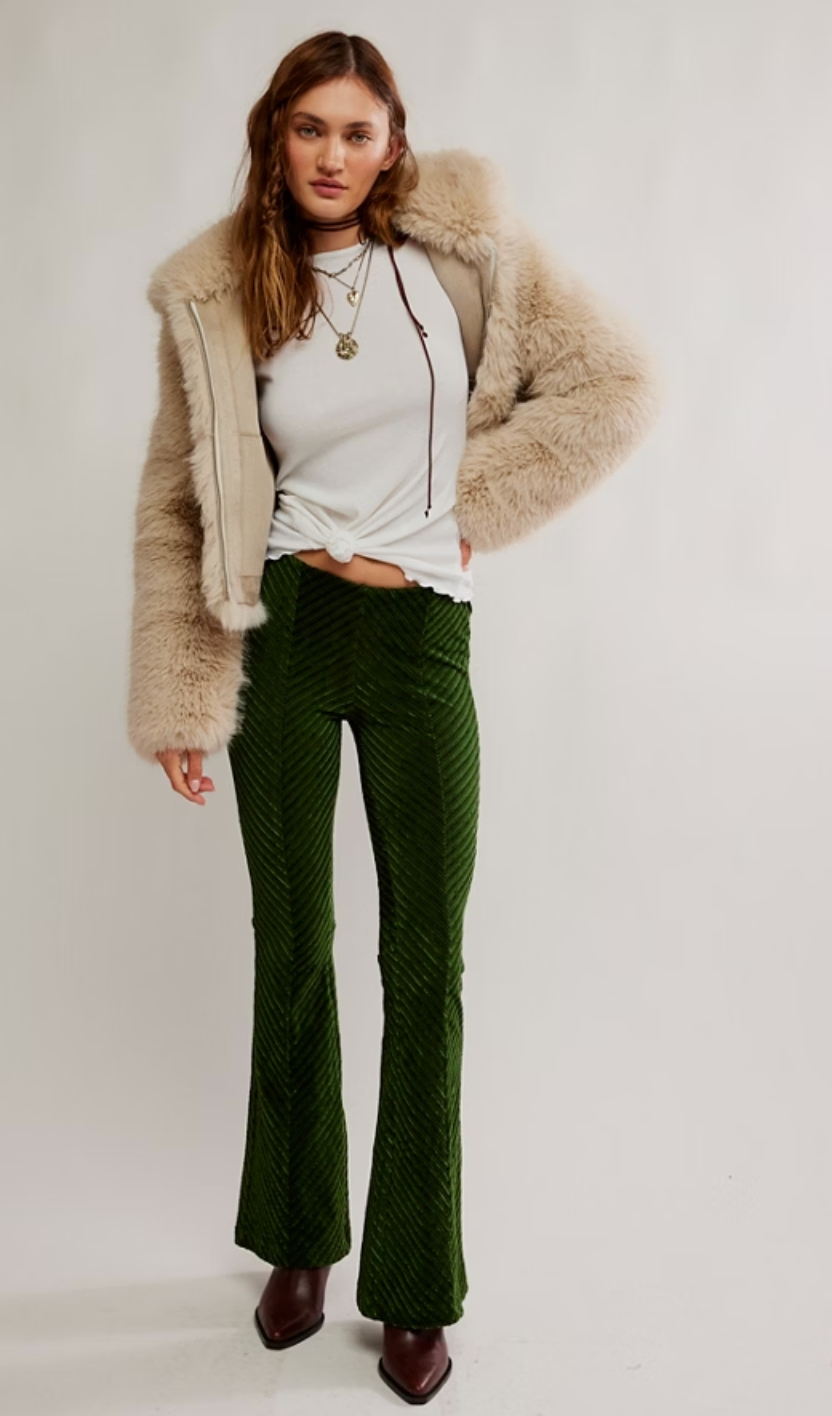 Penny Pull On Velvet Pants