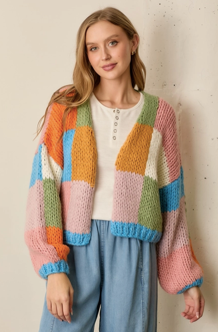 Sashing Quilt Cardigan