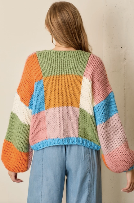 Sashing Quilt Cardigan