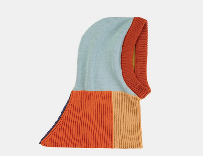 Mismatch Knit Hood
