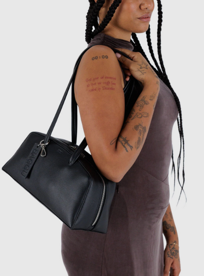 Recycled Leather Bowler Bag