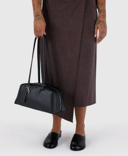 Recycled Leather Bowler Bag