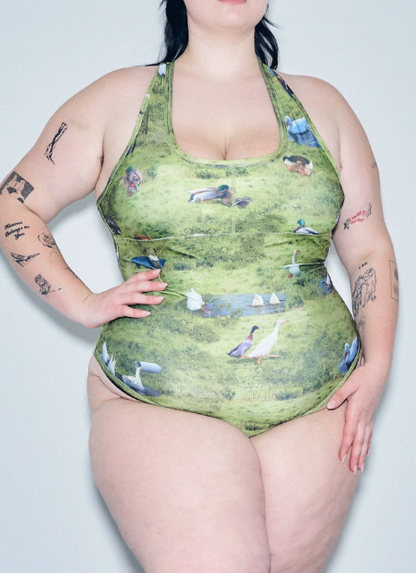 Crossback One Piece Swimsuit