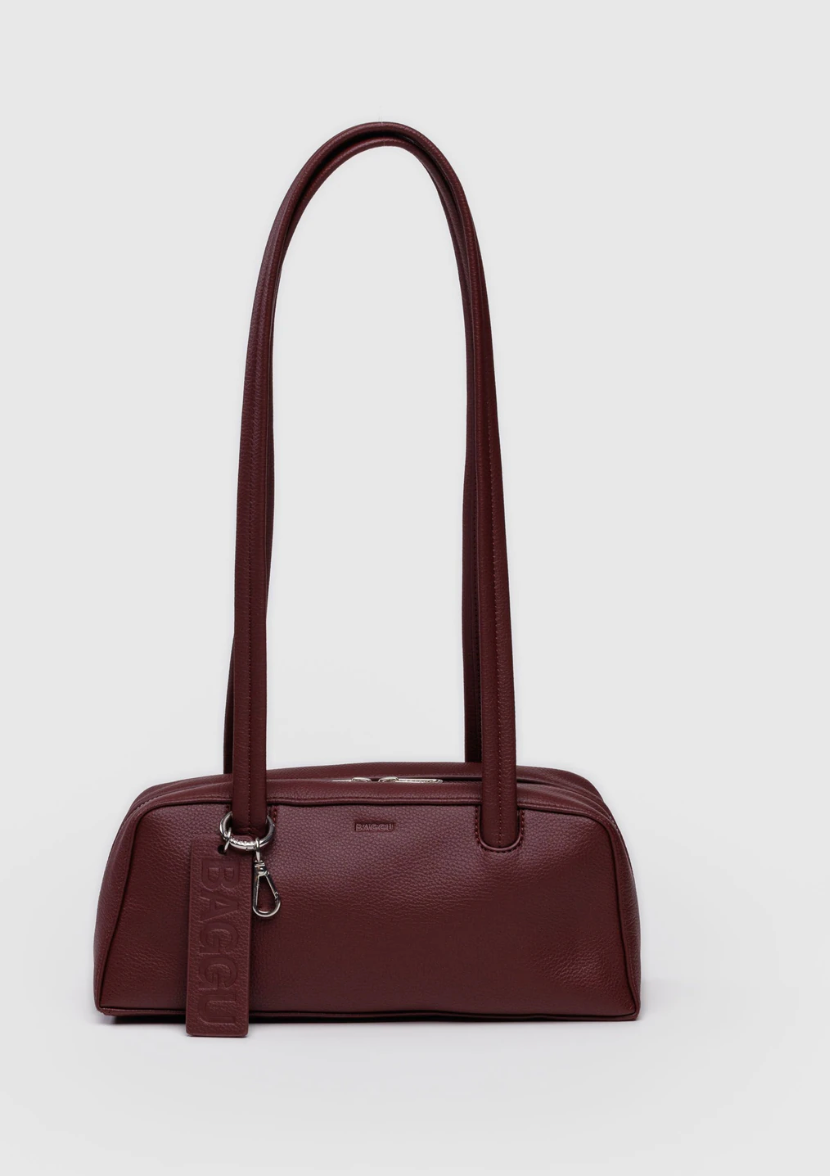 Small Recycled Leather Bowler Bag