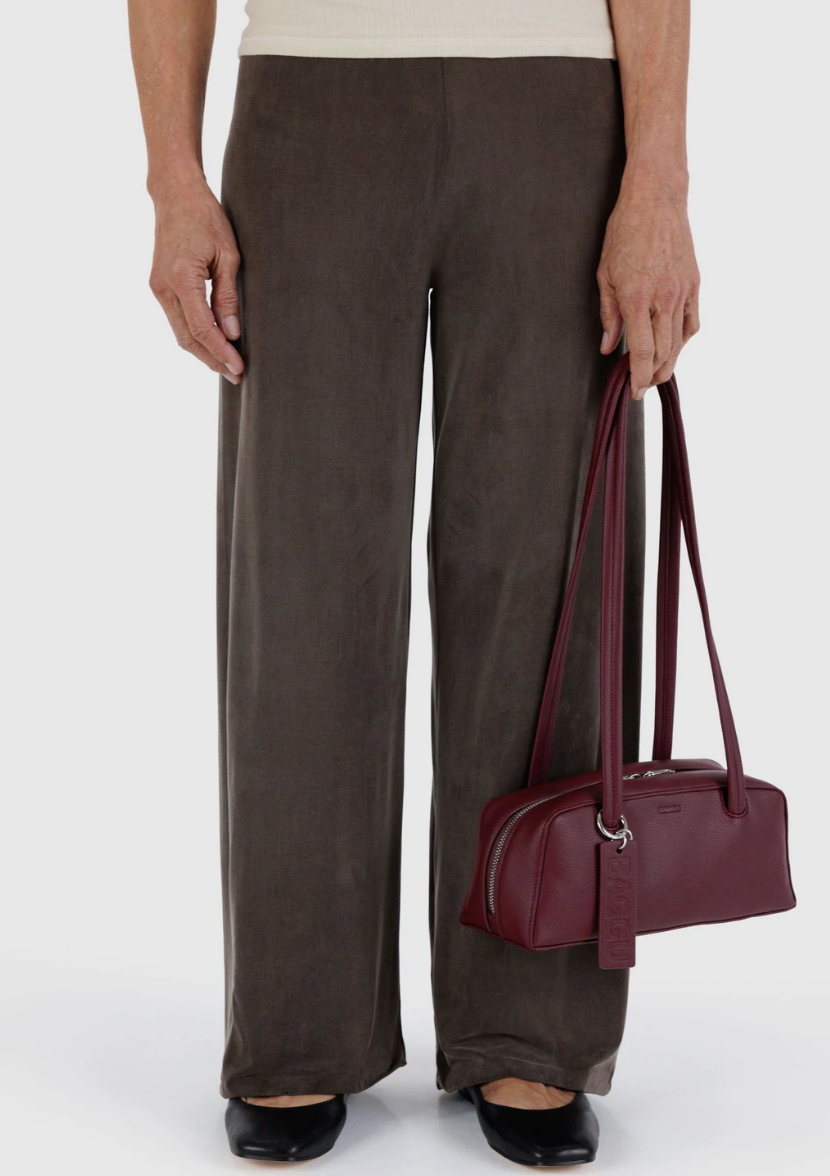 Small Recycled Leather Bowler Bag