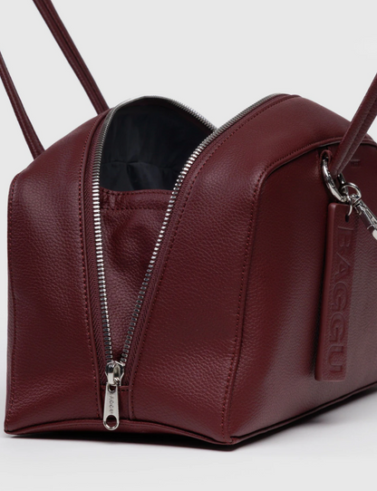 Recycled Leather Bowler Bag