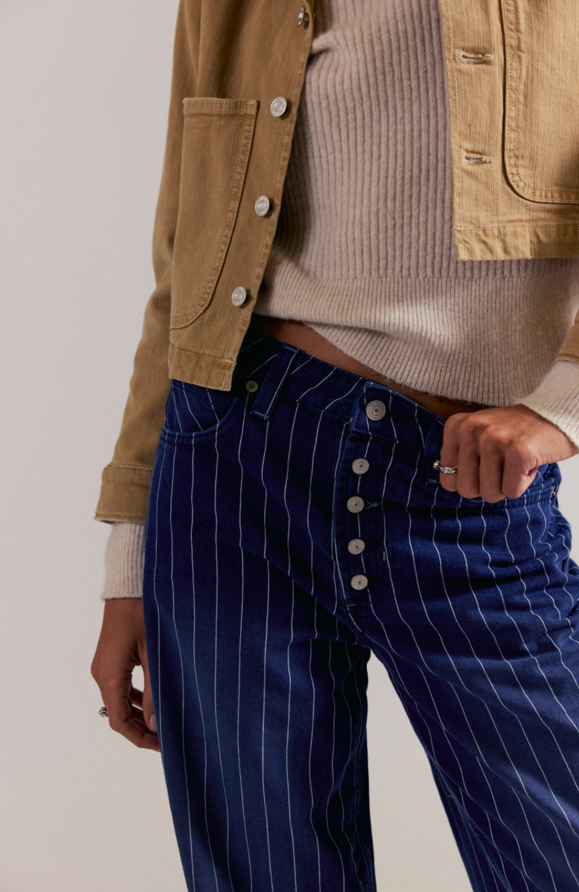 Striped NIA Boyfriend Jeans